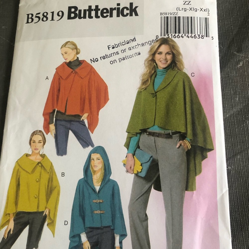 Butterick B5819 sewing pattern